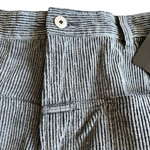 Vintage NWT Marithe Francois Girbaud Gray Glider Corduroy Pants 36x32 Baggy Y2K - Picture 2 of 12